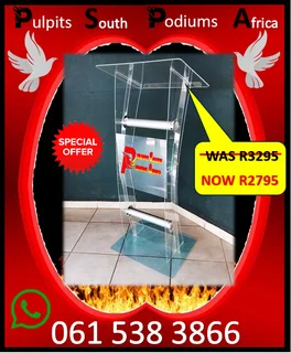 C-shape Clear Pulpits On Special Now