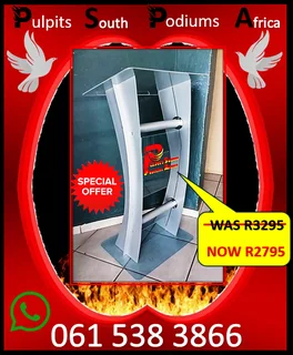 Silver Leg C-shape Podium On Sale