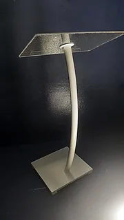 Lovely White Steel Stand Curved