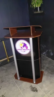 Acrylic With Wood Half Dec Church Stand