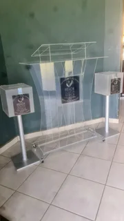 Butterfly Style Podium With 2 Offering Boxes