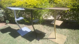 Unique Kinky Steel Podiums In Various Colors