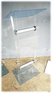 Clear Acrylic C-shaped Podium - Very Popular