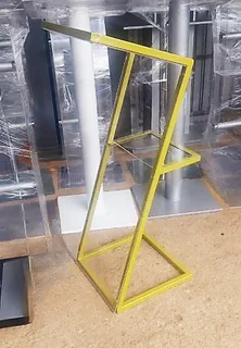 Golden Steel Z-shaped Podiums - Brand New