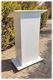 White Wooden Podiums To Enhance Your Environment