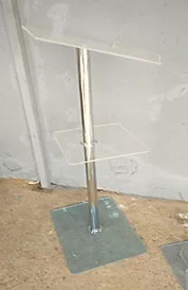 Affordable Single Chrome Pole Podium - Money Saver