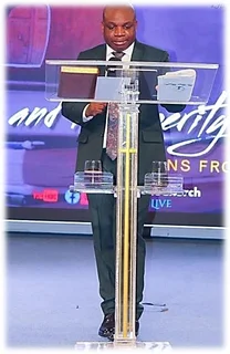 Our Custom Designed Podium Uplifting & Enhancing The Pastors Presence