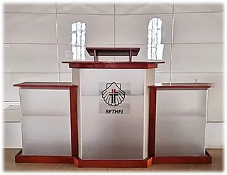This Lovely Big Wingstyle Pulpit Is The Cornerstone Of Any Church