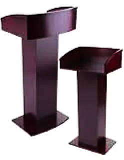 DARK CONE SHAPED WOODEN PODIUM BOX TOP (RESTAURANT FAVORITE)