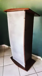 Dark Wood With Full Frosted Acrylic Front