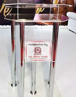 Another Podium With 4 Chromed Legs Displaying Beautifully In Church