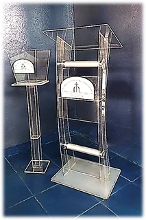 Order A Combo! And Save Big Time - A C-shape Podium With Table And Offering Bucket