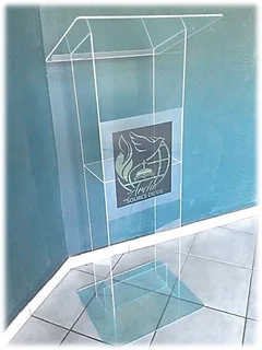 Clear Acrylic Podium With No Poles - Affordable