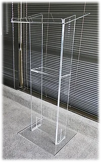 Small Clear Acrylic Podium Easy To Handle, Lightweight