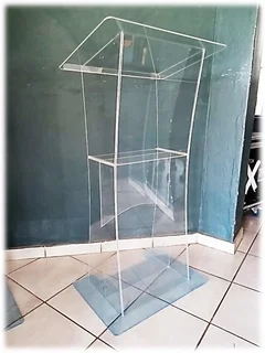 Custom Designed Clear Acrylic Podium For Church