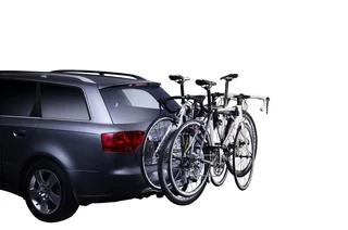 Thule HangOn 3-bike hanging towbar bike rack tiltable aluminium