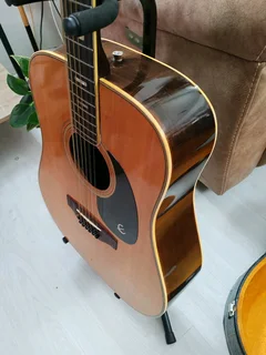 1970s Epiphone FT165 BARD 12 string semi acoustic guitar (Japan) and hard case