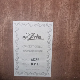 Aria AC35 (Spain) classical guitar and hard case