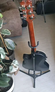 Phil round back ovation style semi acoustic guitar and bag (Korea)