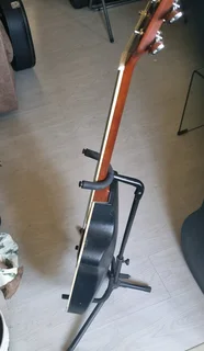 Phil round back ovation style semi acoustic guitar and bag (Korea)