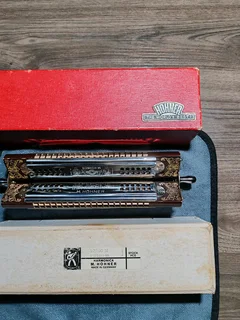 Very Rare Vintage Hohner quartet 4 sided harmonica