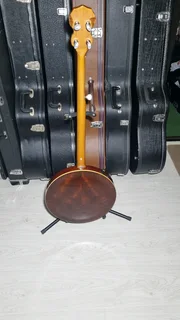 Vintage semi acoustic Framus Banjo and hard case