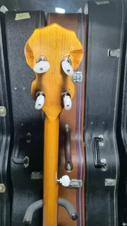 Vintage semi acoustic Framus Banjo and hard case