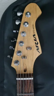 Aria STG series electric guitar and bag