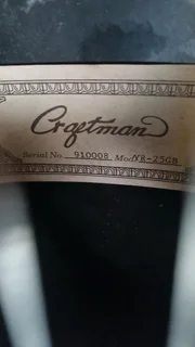 Craftman ovation style semi acoustic guitar and bag