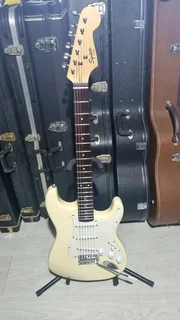 Squier Fender Bullet electric guitar and bag