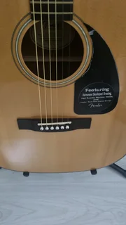 Fender CD-60 acoustic guitar and bag