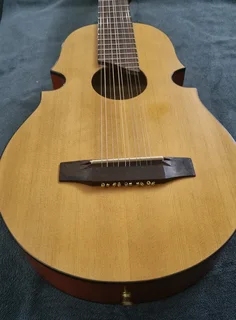 Puerto Rican 10 string Cuatro guitar and bag