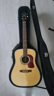 Washburn D21s acoustic guitar and hard case