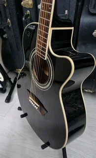 Washburn EA12B semi acoustic guitar