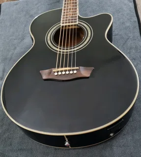 Washburn EA12B semi acoustic guitar
