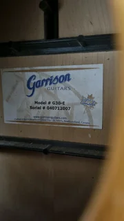 Garrison G30 solid wood semi acoustic guitar