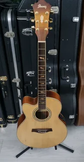 (Left handed) Ibanez AEL40SE-RLV semi acoustic guitar and bag