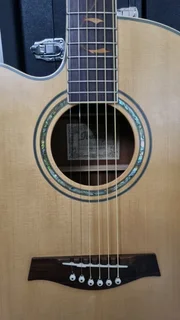 (Left handed) Ibanez AEL40SE-RLV semi acoustic guitar and bag