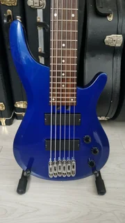 Wedgwood 6 string bass guitar and bag