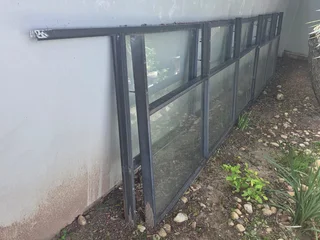 Double Wooden Glass Door and Alluminum Glass Ballsutrades for Sale