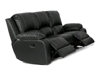 GENUINE LEATHER 3 SEATER 2 ACTION(BROWN/BLACK)