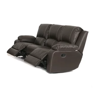 GENUINE LEATHER 3 SEATER 2 ACTION(BROWN/BLACK)