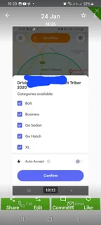 Experienced Bolt driver