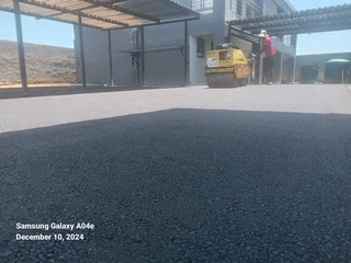 Tennis courts and asphalt surface