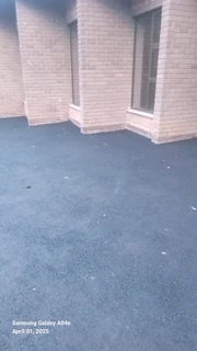 Tennis courts and asphalt surface