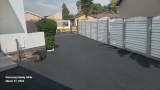 Tennis courts and asphalt surface