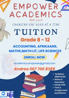 tuitions accounting life science afrikaans