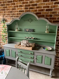 Dining Table Set &#43; Buffet &amp; Sideboard (Chairs Included)