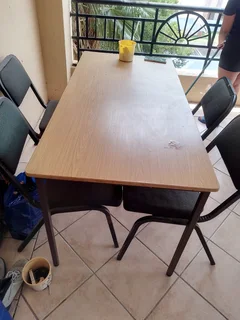 Table and chairs negotiable