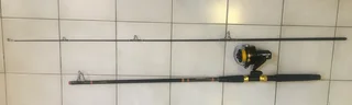 Fishing rods, reels, lures and line